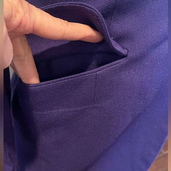 Vintage 80’s 90’s The Limited Collection Purple Jewel Tone Wool Blend Blazer S - Picture 7 of 10